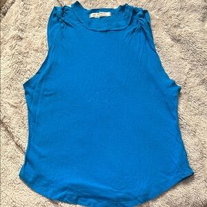 Free People We The Free Blue Muscle Tee Relaxed Fit